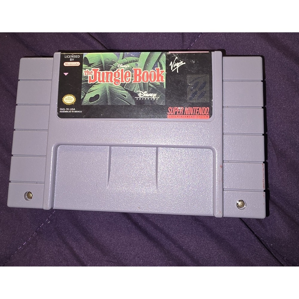 Disney's The Jungle Book SNES Game, Authentic & Tested.  Great Condition